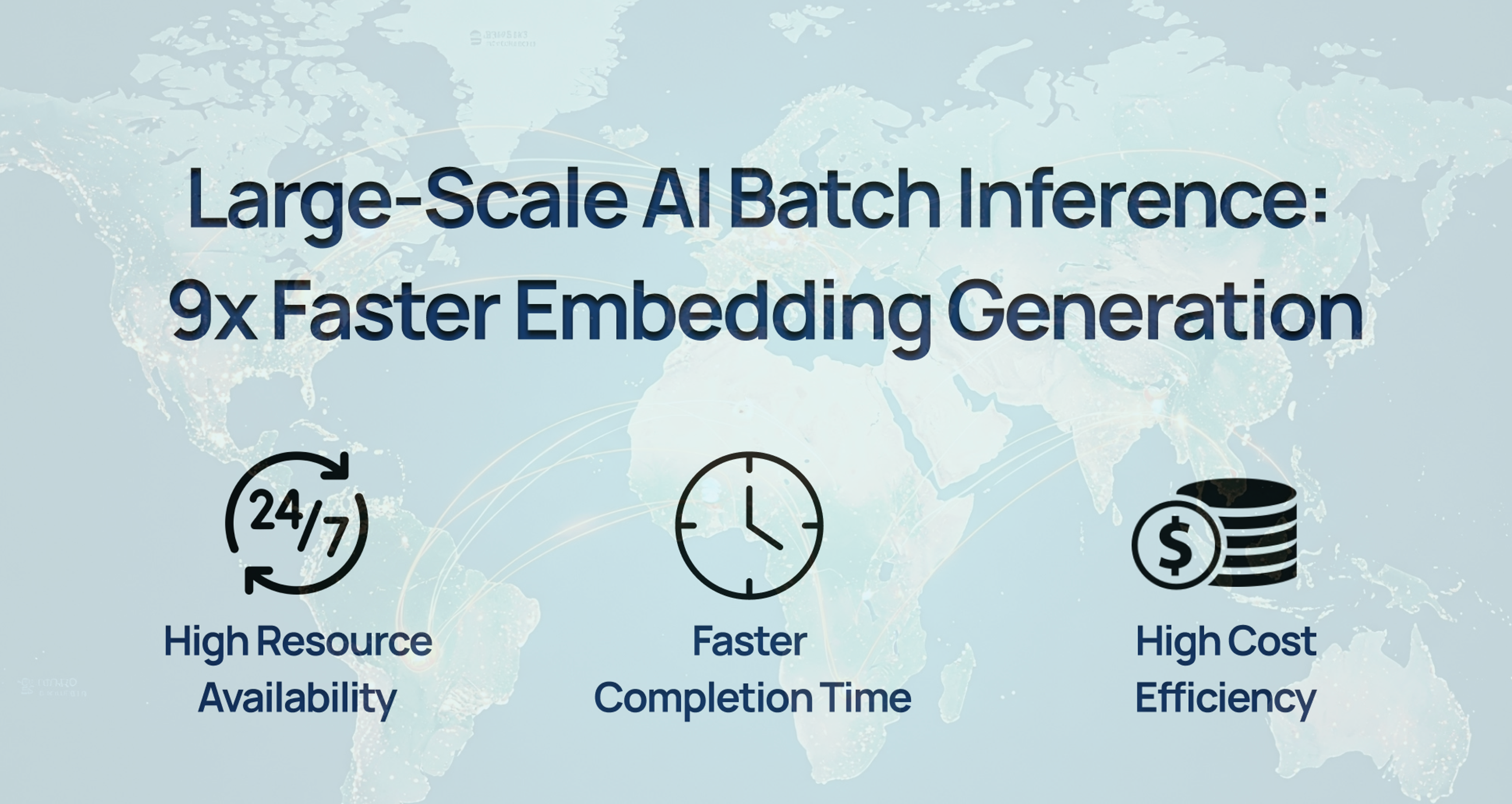 Large-Scale AI Batch Inference: 9x Faster Embedding Generation