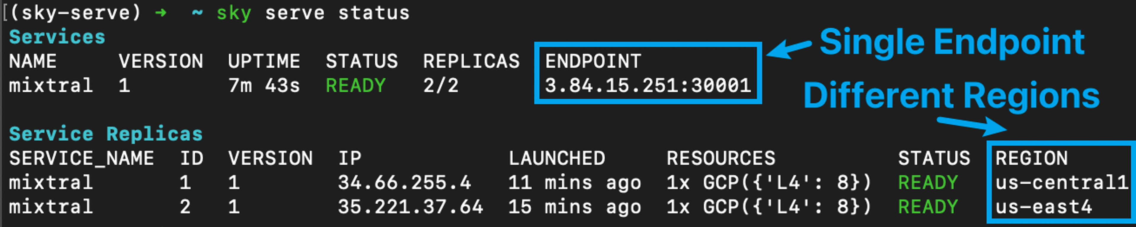 SkyServe Status
