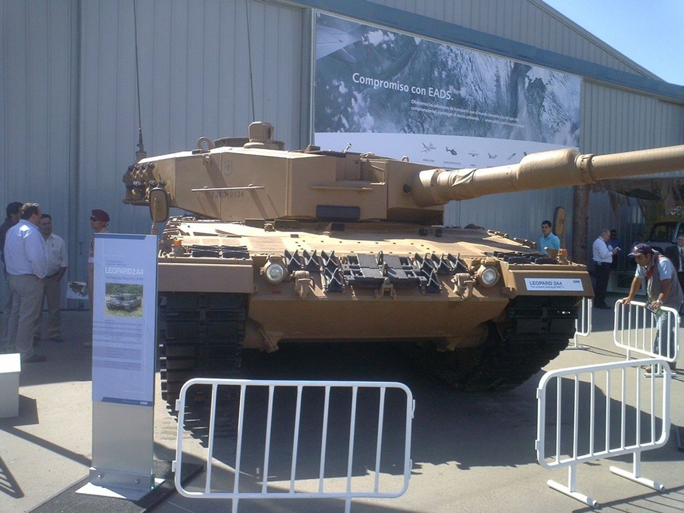 Tanque Leopard 2A4 del Ejército de Chile