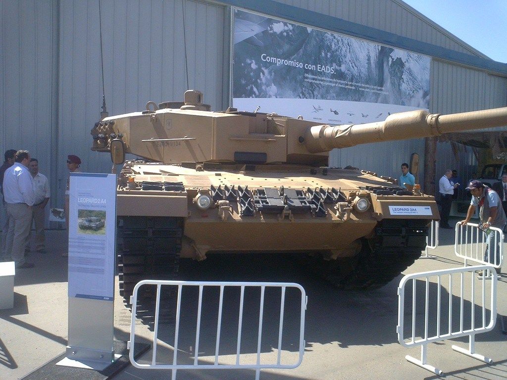 Tanque Leopard 2A4 del Ejército de Chile
