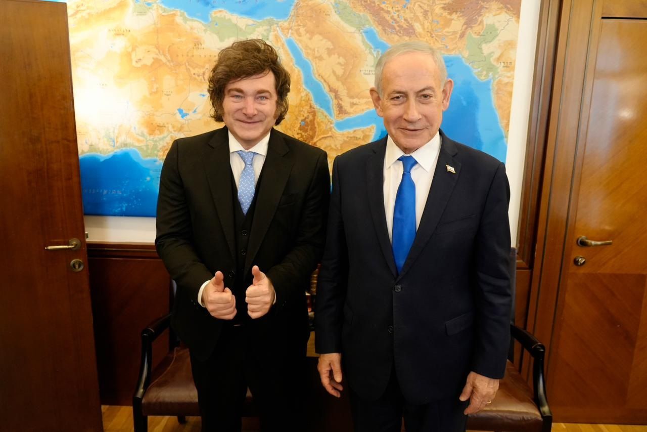 Milei se reunió con Netanyahu en Israel