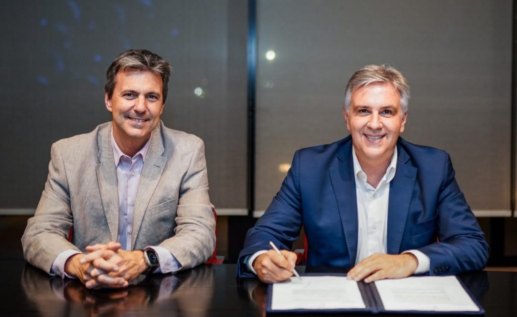Martín Llaryora y Fernando Sibila