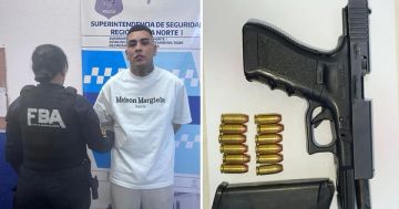 Detienen a Callejero Fino con una pistola Glock con numeración limada