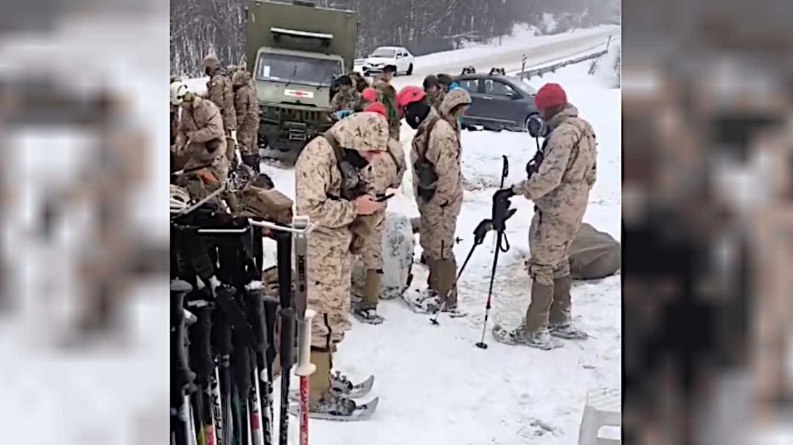 Marines de EE.UU. entrenan en Tierra del Fuego con la Armada Argentina