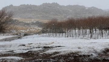 Nevada sorpresiva en octubre cubre las Sierras Grandes de Córdoba