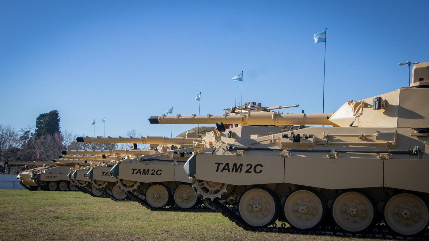 Tanques TAM 2C-A2 modernizados del Ejército Argentino