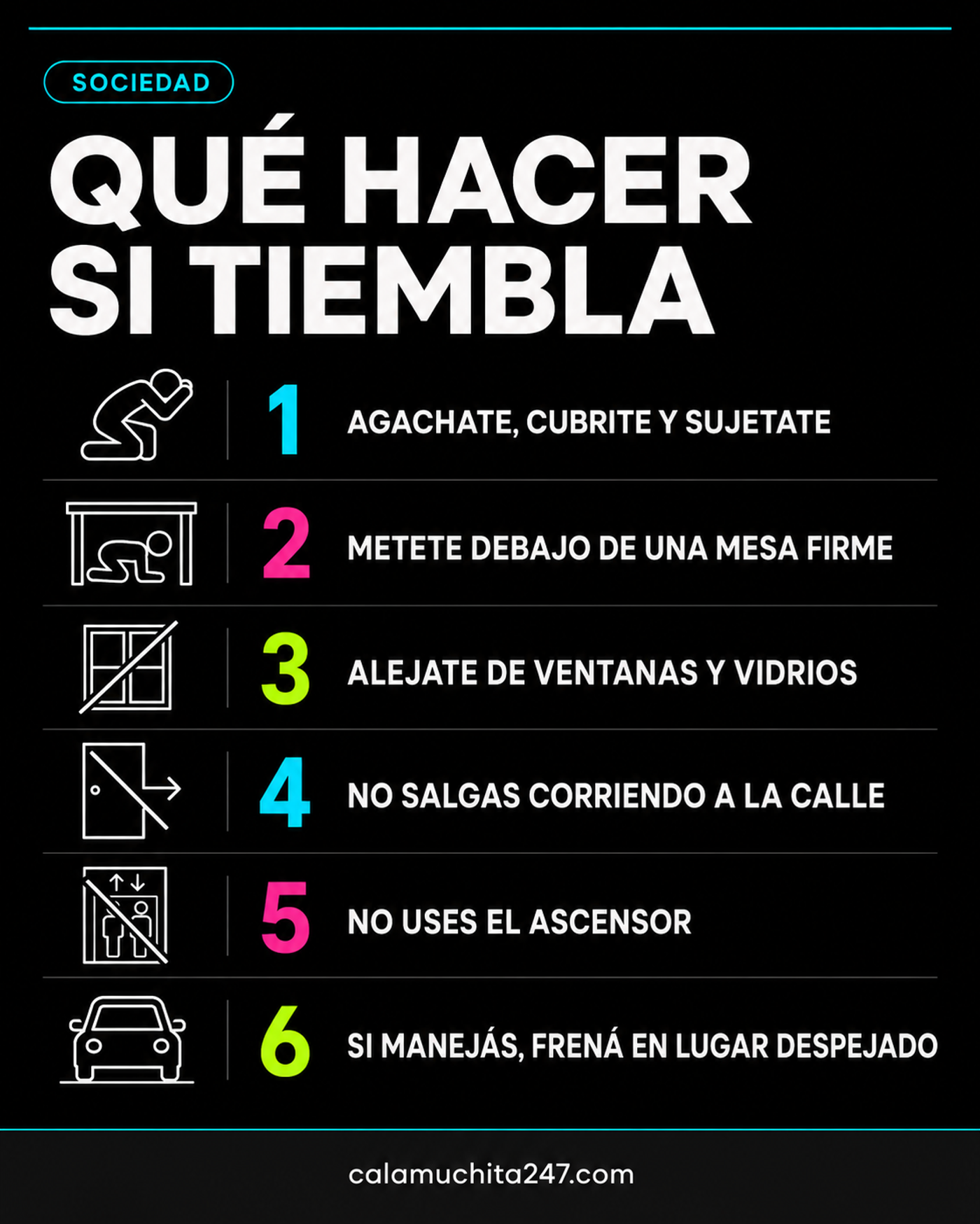 que hacer si tiembla