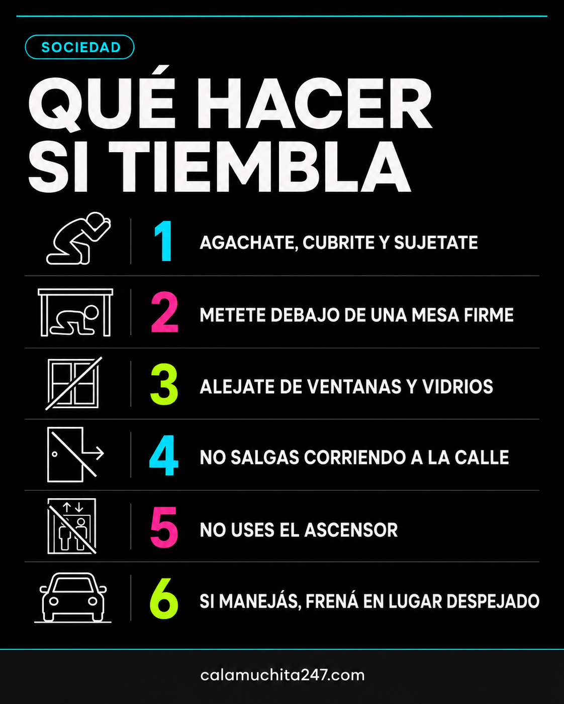 que hacer si tiembla