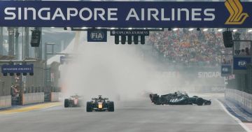 Colapinto abandonó la Sprint de Singapur y Verstappen se llevó la victoria