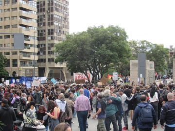 Multitud en la Marcha Federal Universitaria en la ciudad de Córdoba, el 23 de abril de 2024