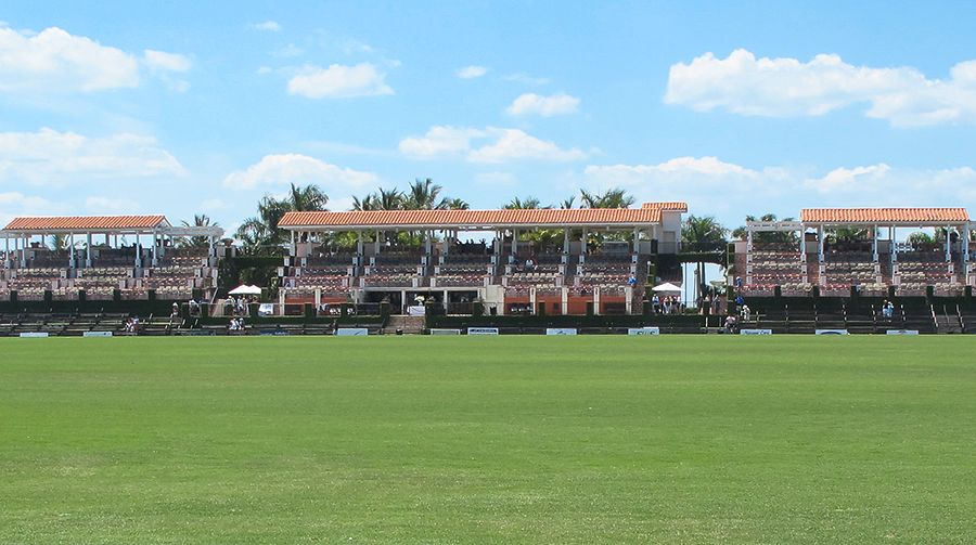 Stadium at International Polo Club Palm Beach photographed in 2012; historic Wellington equestrian context, not the Farrell Estates site.