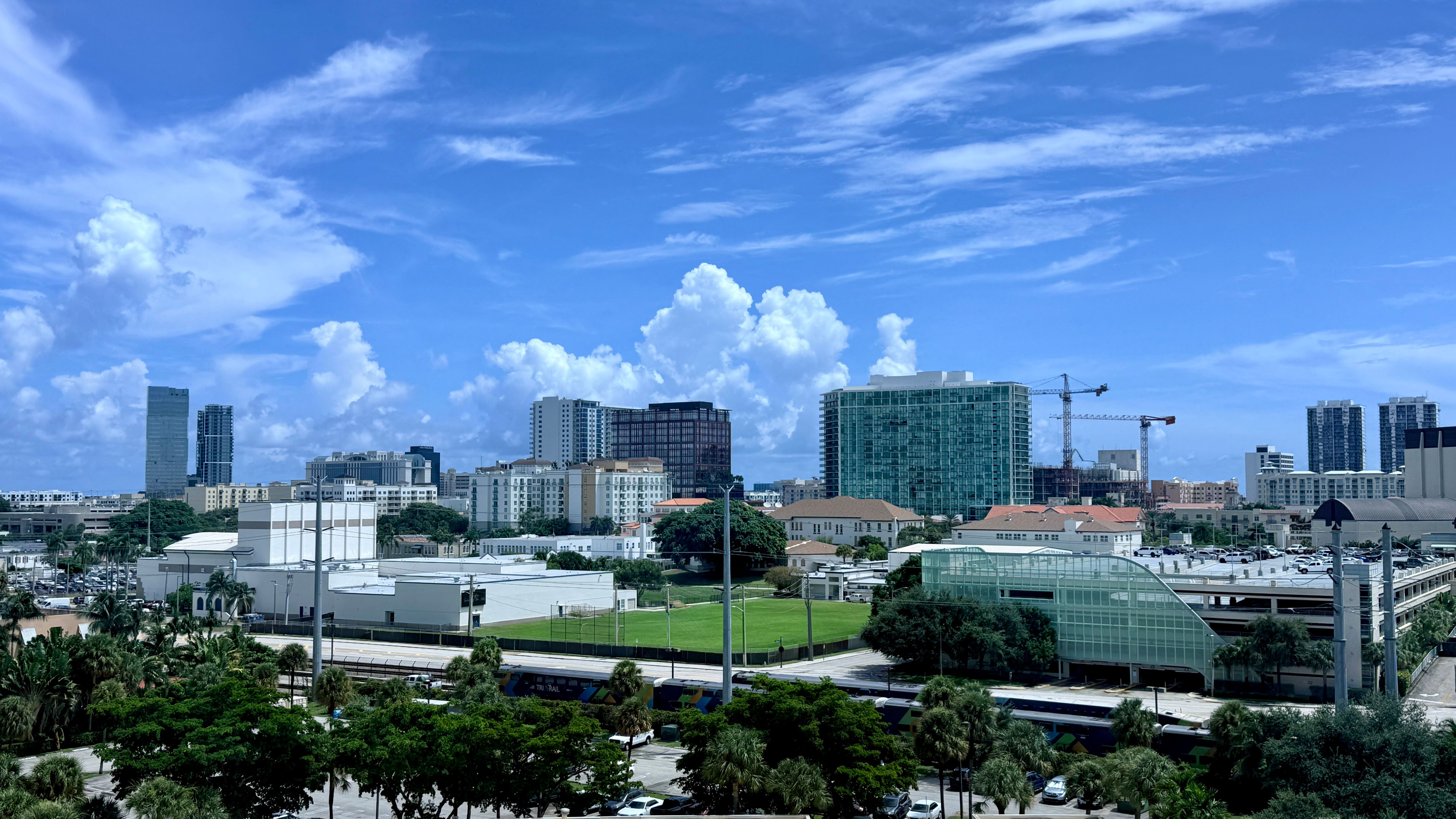 West Palm Beach skyline photographed August 2026