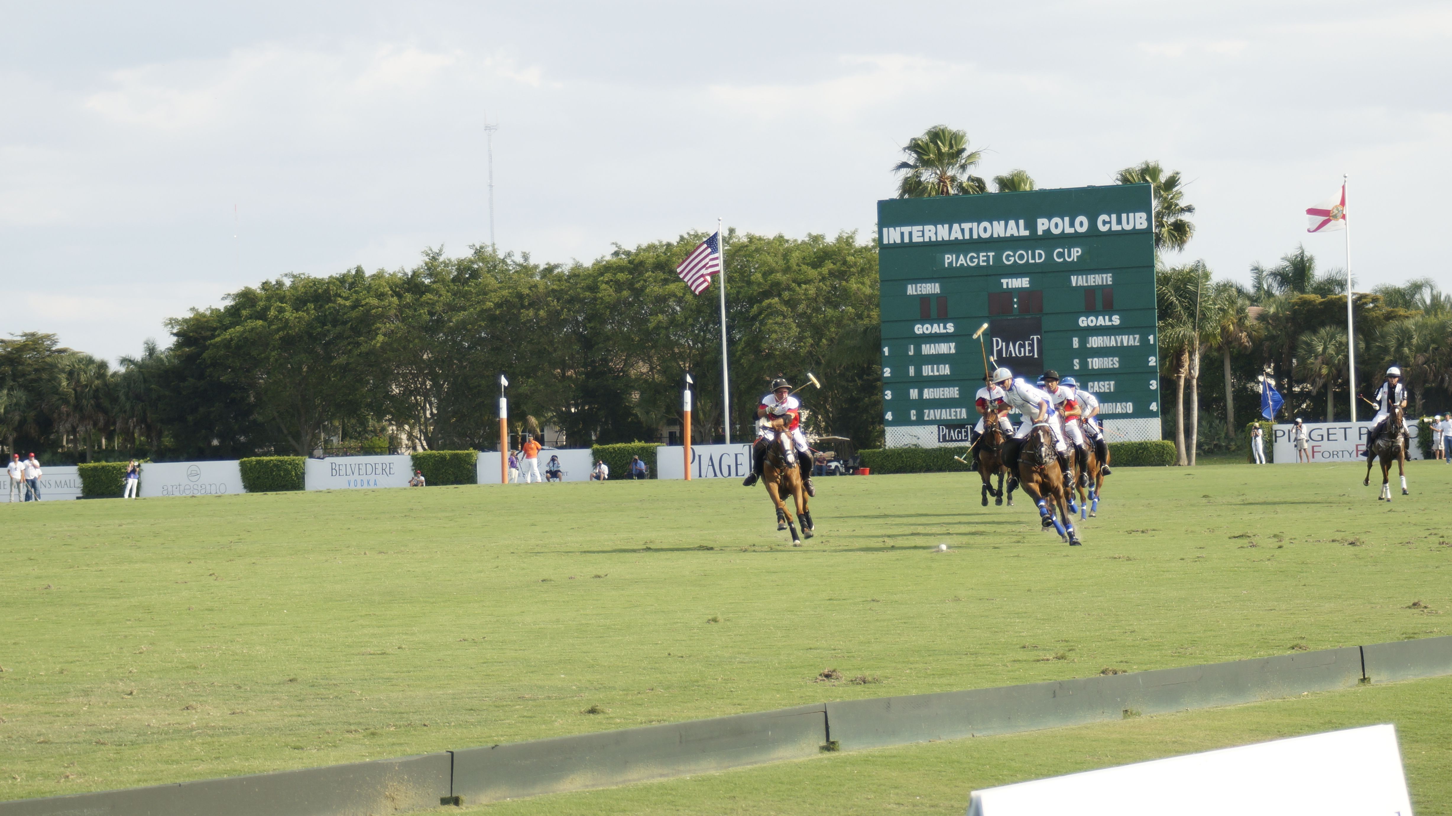 Historical 2014 polo match in Wellington, Florida, illustrating the equestrian setting around Farrell Estates; not a photograph of the subdivision.
