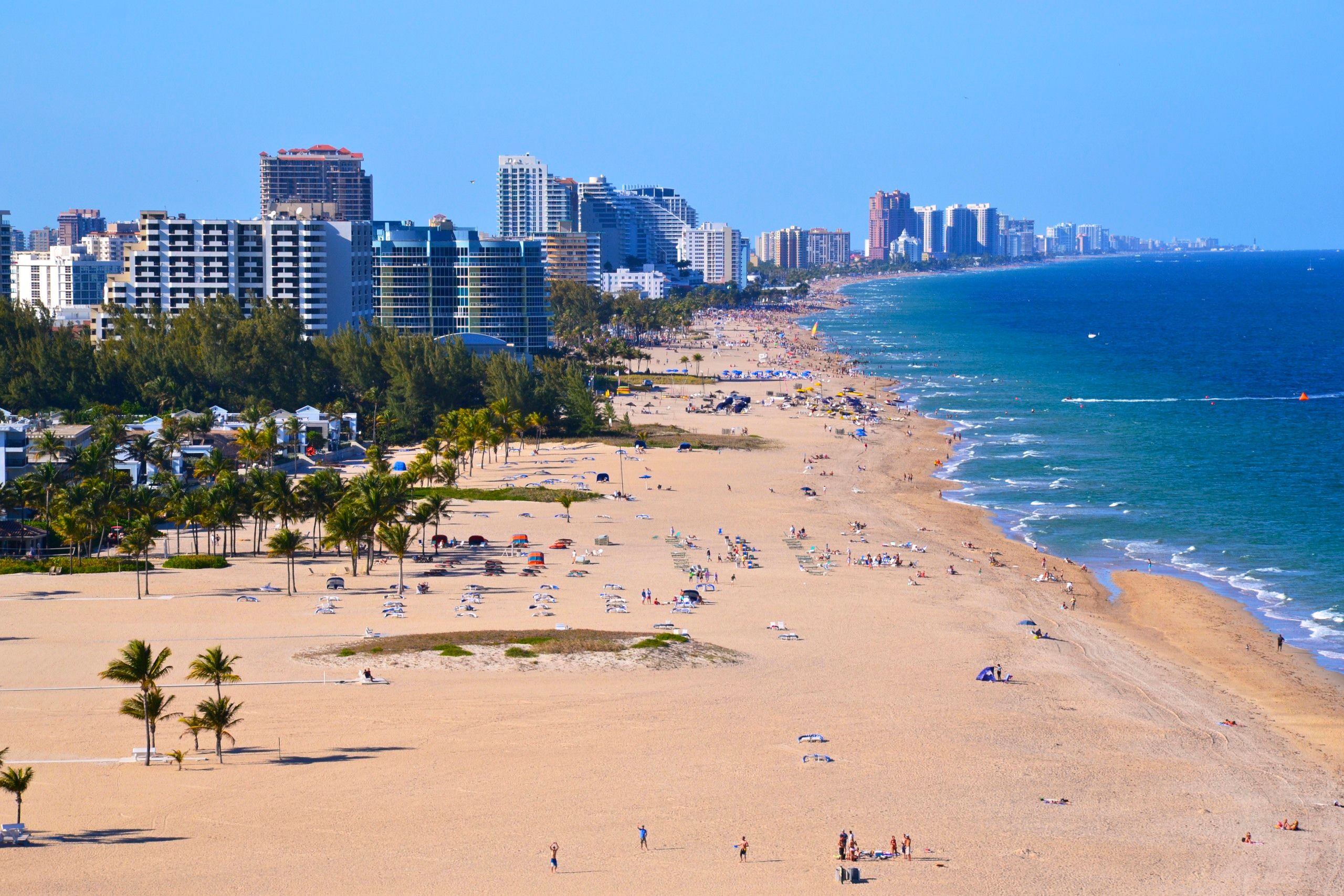 Fort Lauderdale beach and Atlantic coastline