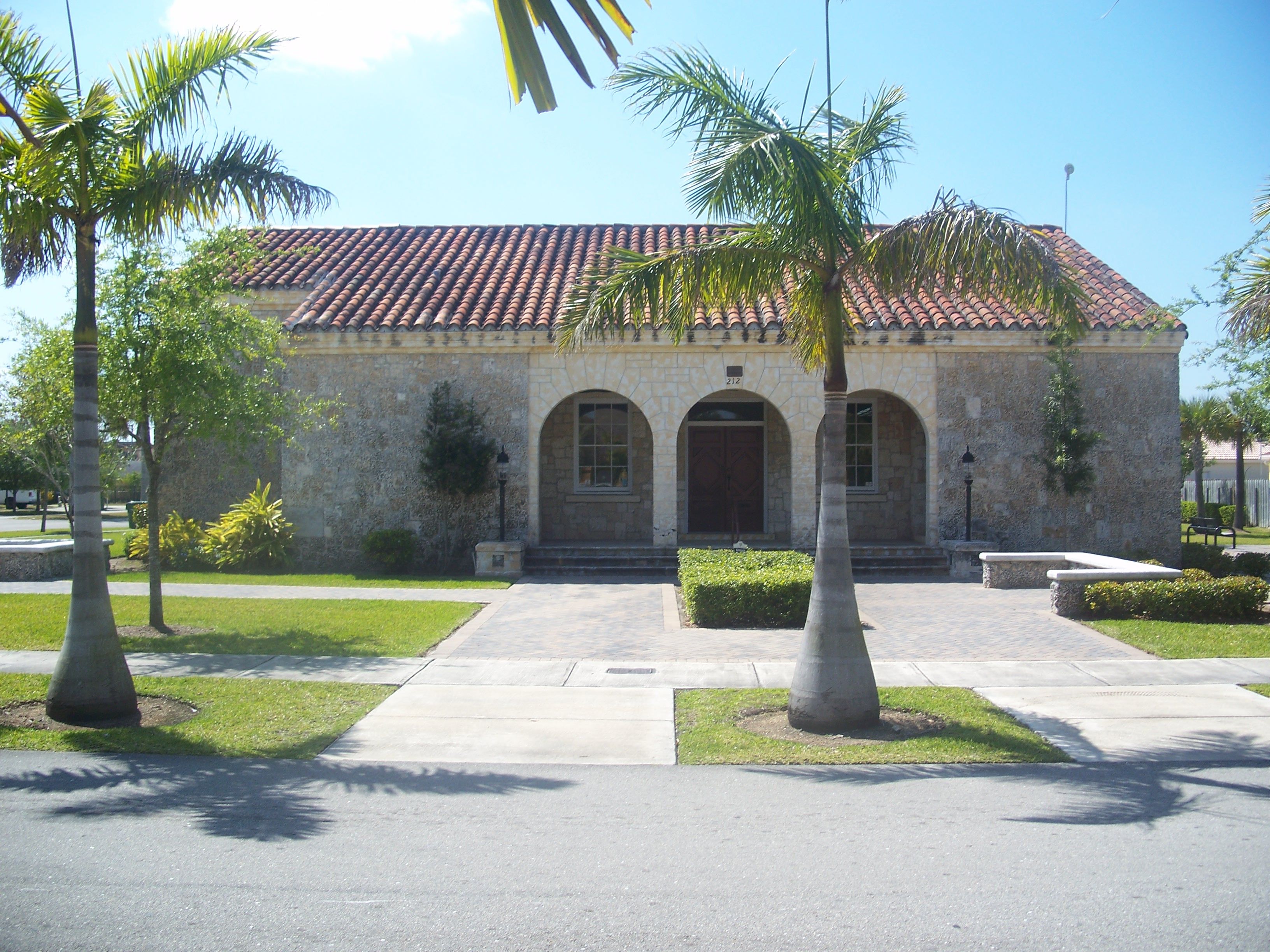 Lily Lawrence Bow Library historic building in Homestead photographed in March 2011.