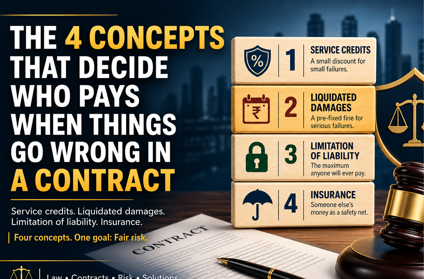 Who Pays When Things Go Wrong (Four Contract Concepts Every Business Must Understand)