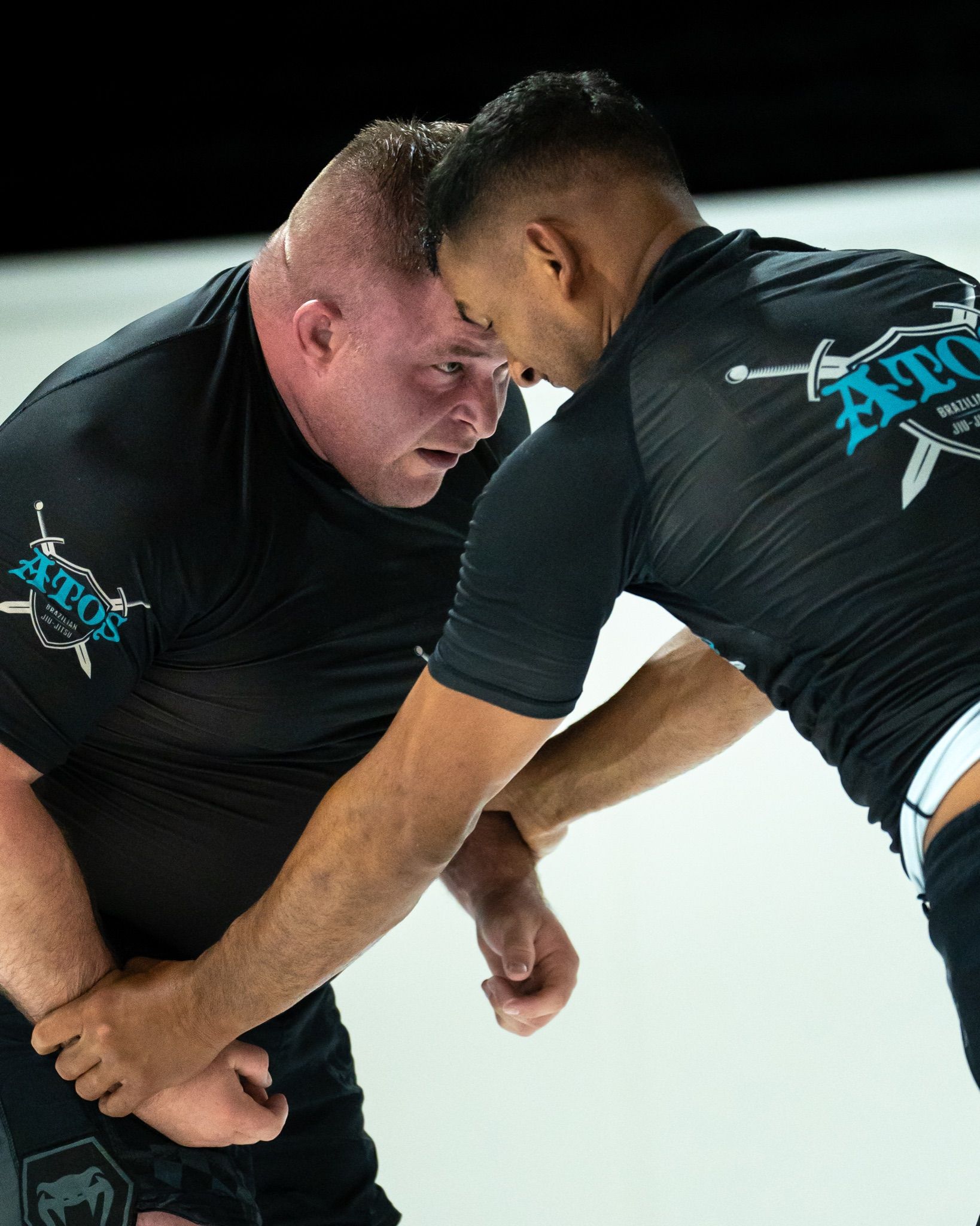 Two athletes grappling no-gi at Pace