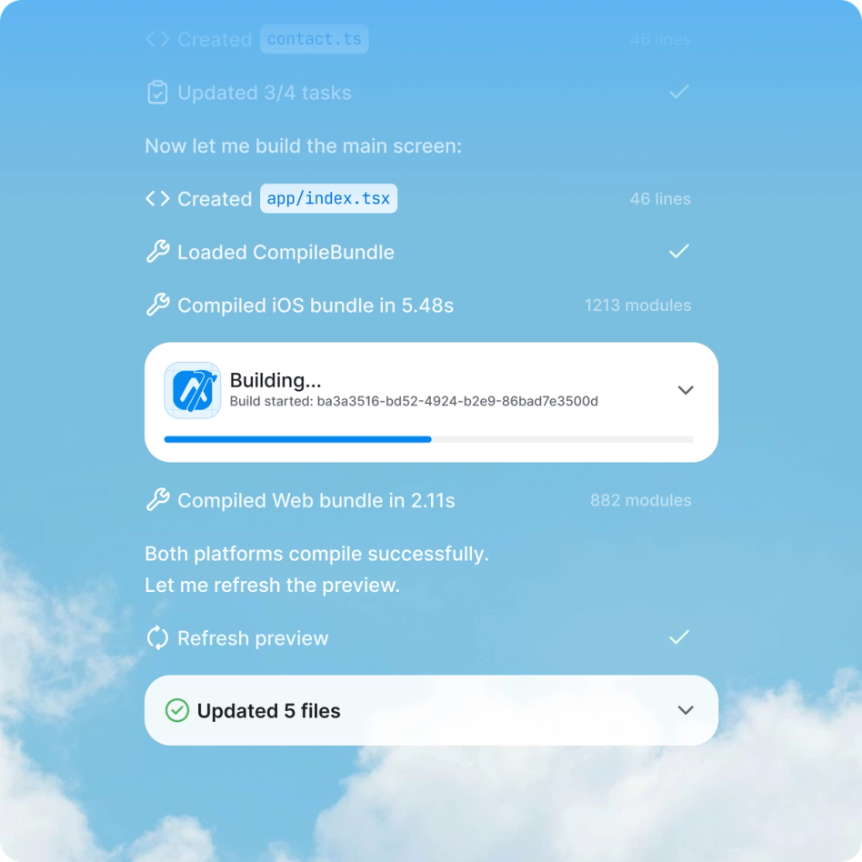 Built on the Expo Platform