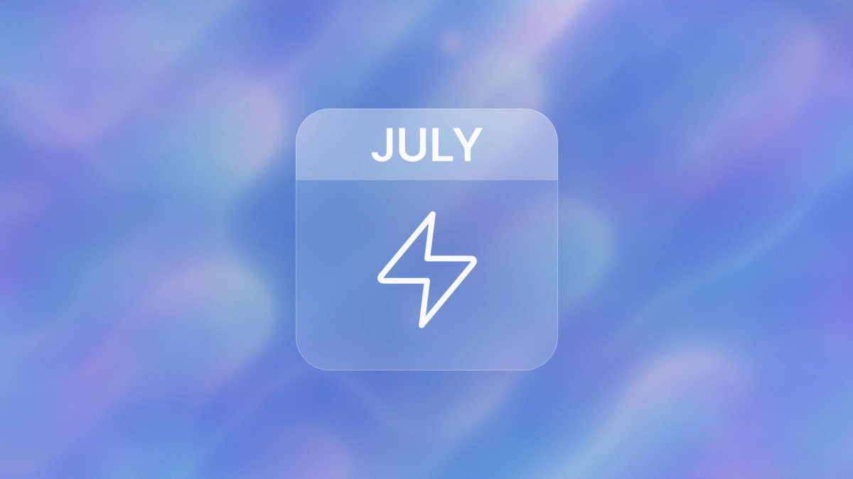 Blog post hero image, showing an abstract calendar illustration that reads "July"
