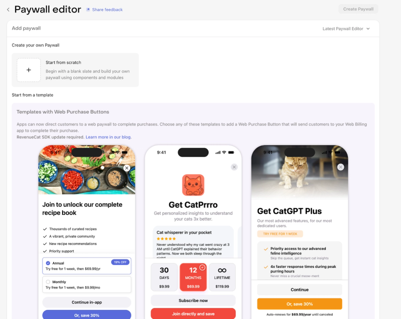 paywall editor