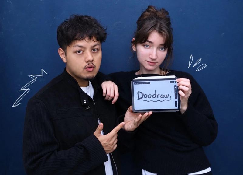 Alexis Chân Gridel and Elodie Mayade, Doodraw co-founders