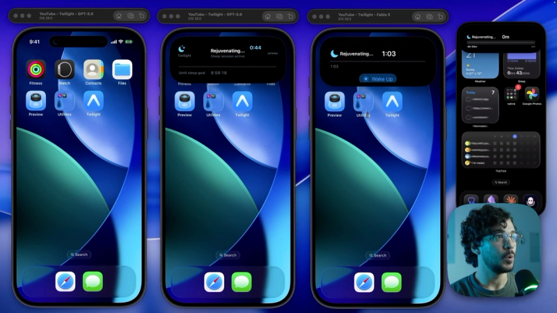 Lock screen Live Activities from the three Expo rewrites of the sleep tracker