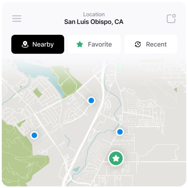 Store locator & curbside pickup