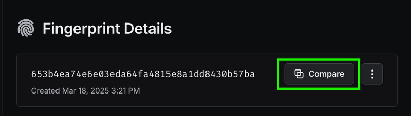 The "compare" button
