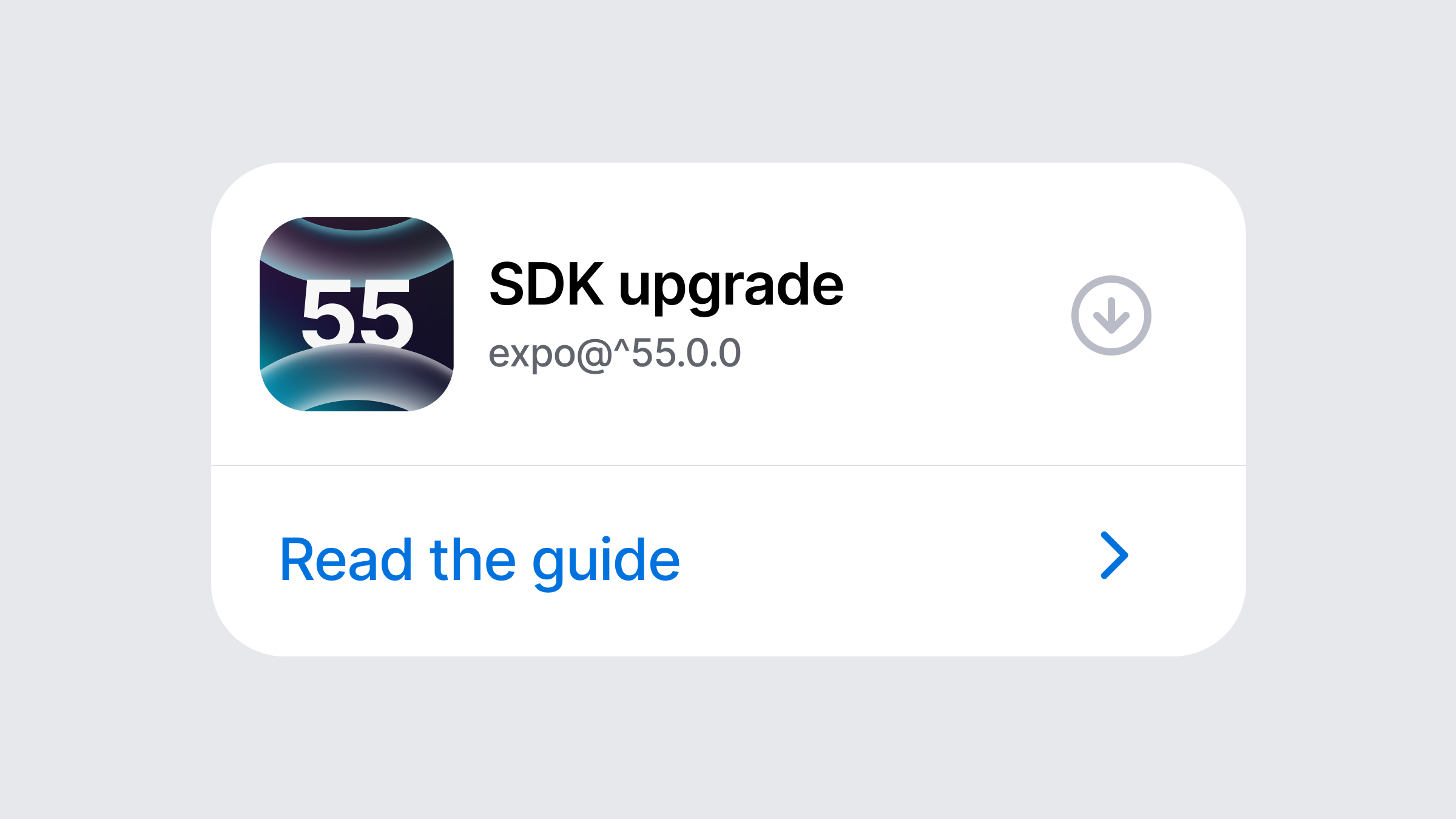 How to upgrade to Expo SDK 55