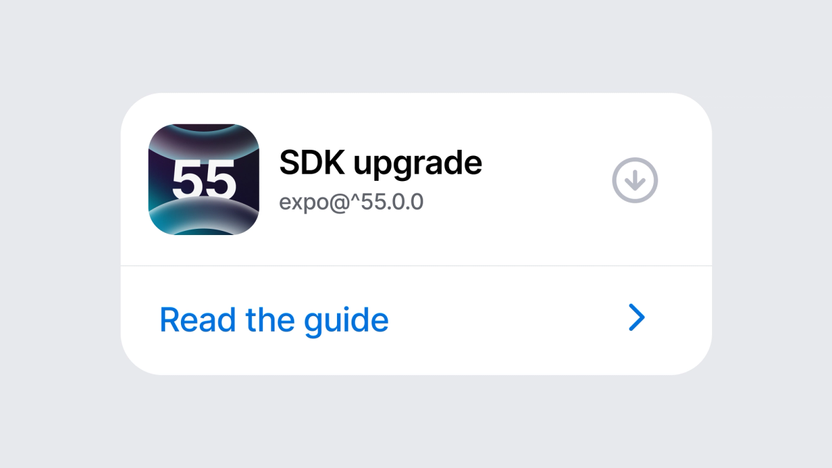 How to upgrade to Expo SDK 55