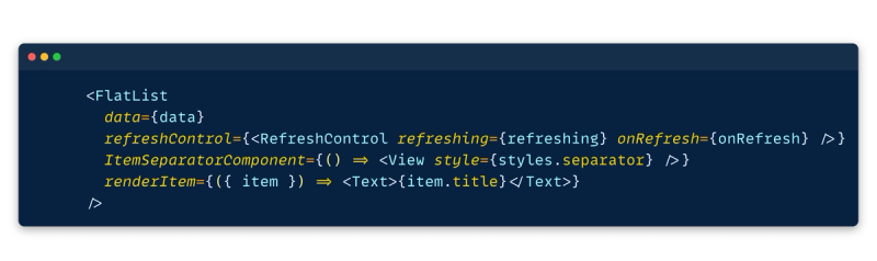 The power of FlatList