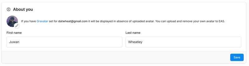 User image settings