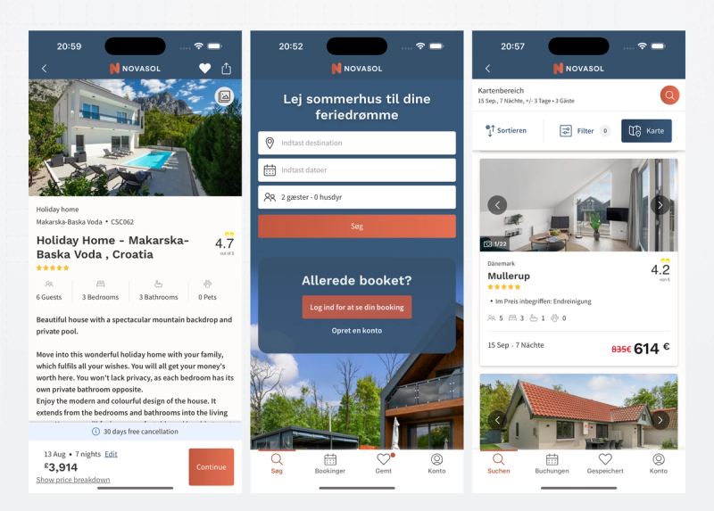 Just a few of the many languages of Novasol...