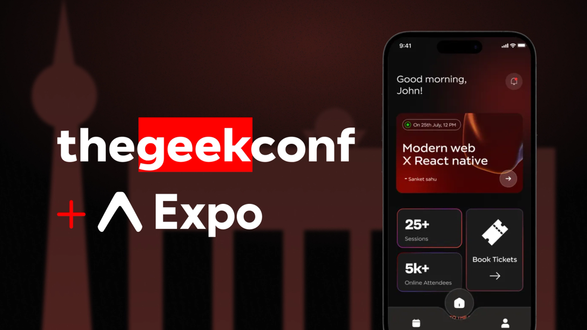 The architecture of a conference application built with Expo