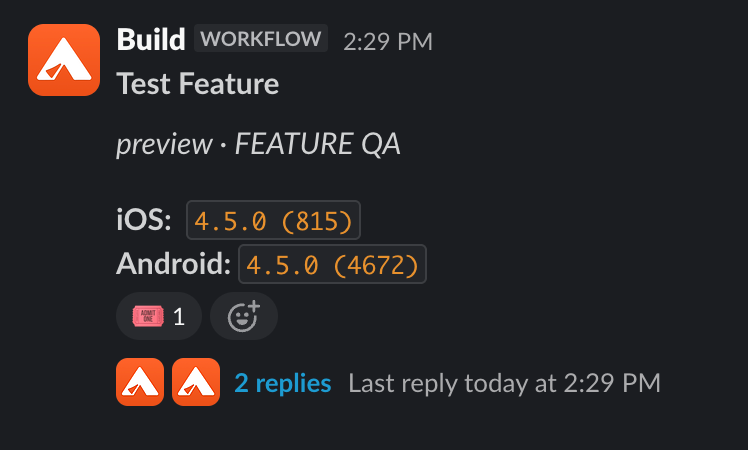 after build completes