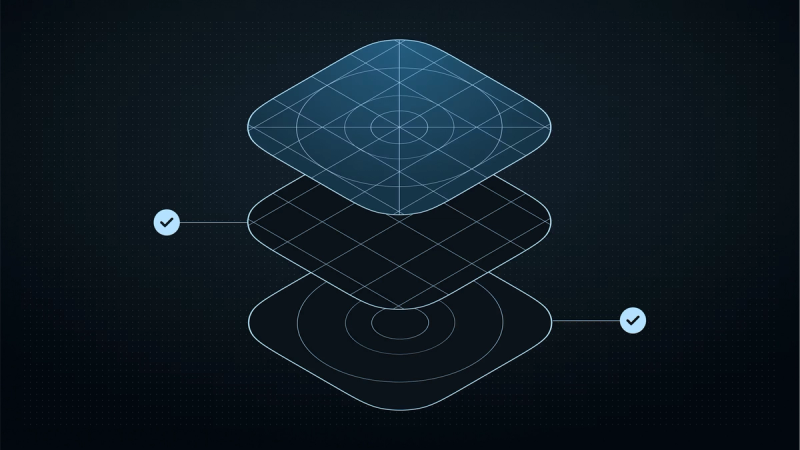 Visualization of layers of an app