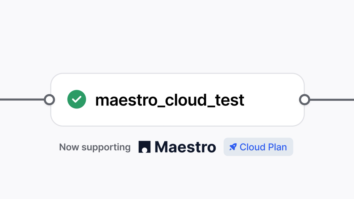 Expo now supports Maestro Cloud testing in your CI workflow