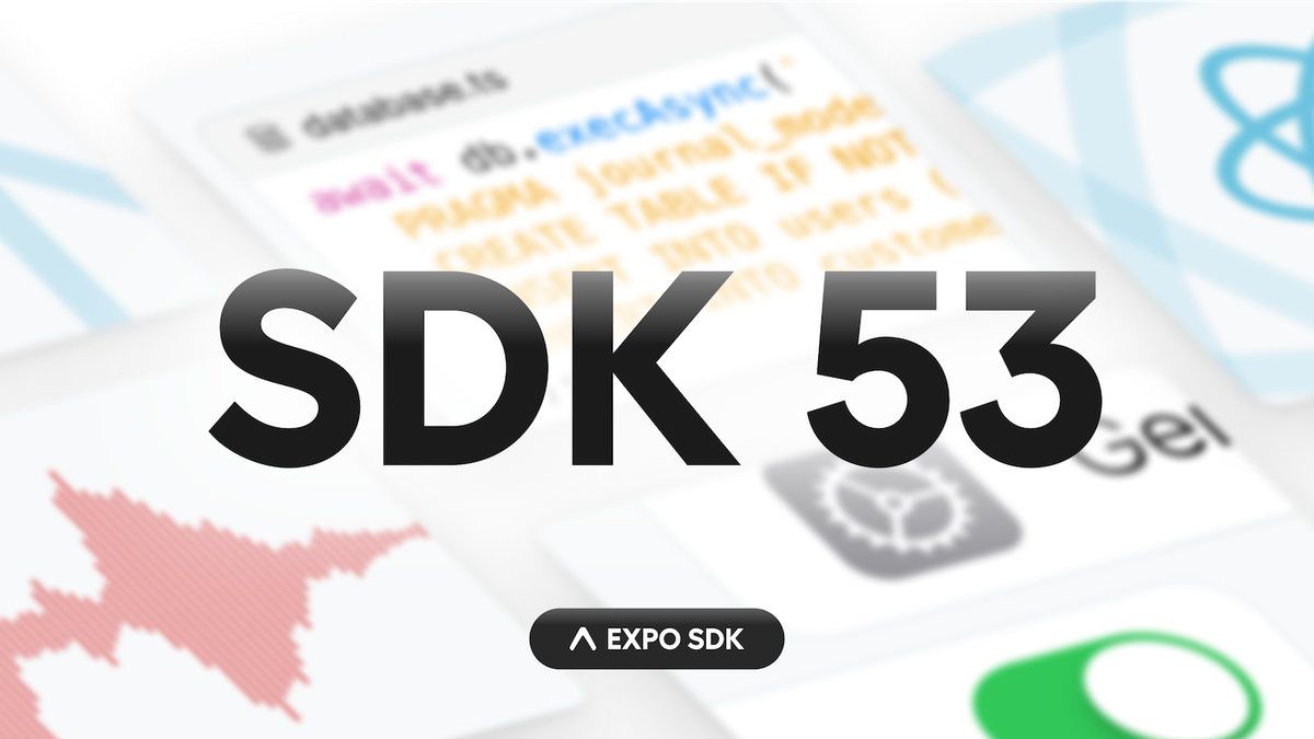 Expo SDK 53 is released. SDK 53 includes React Native 0.79