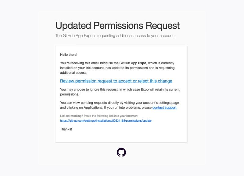 Email from GitHub