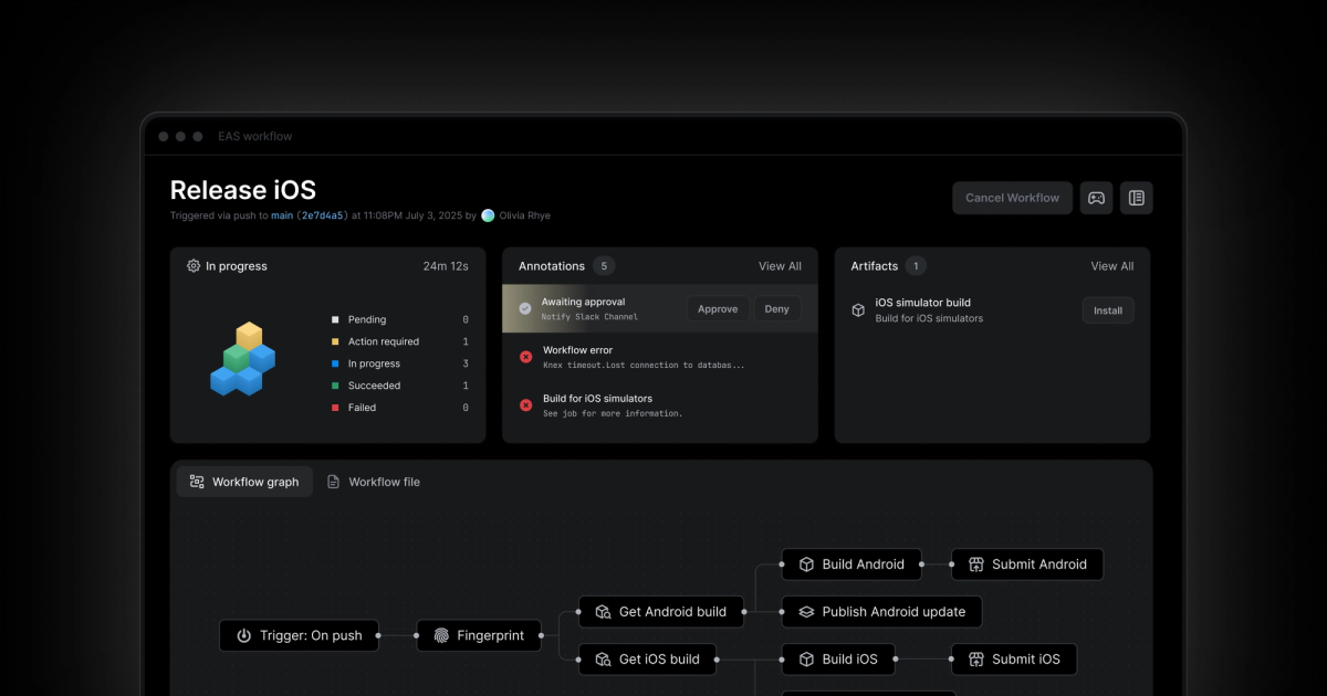 EAS Workflows automate your release process