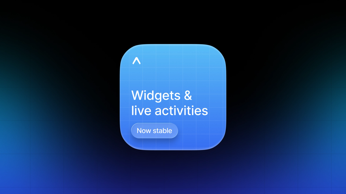 iOS widgets and Live Activities are stable in Expo SDK 56