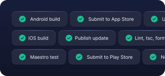 Run E2E tests, lint checks, or any other part of your release process.