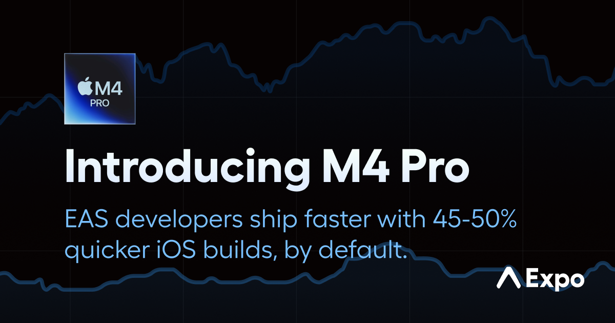 Ship faster by halving your build times with EAS.