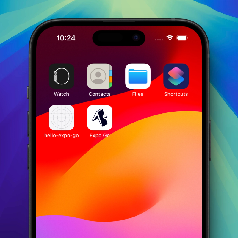 Development build next to Expo Go