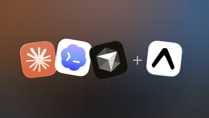 A habit tracker app being built across three AI workflow lanes: skills, MCP, and branched conversations.