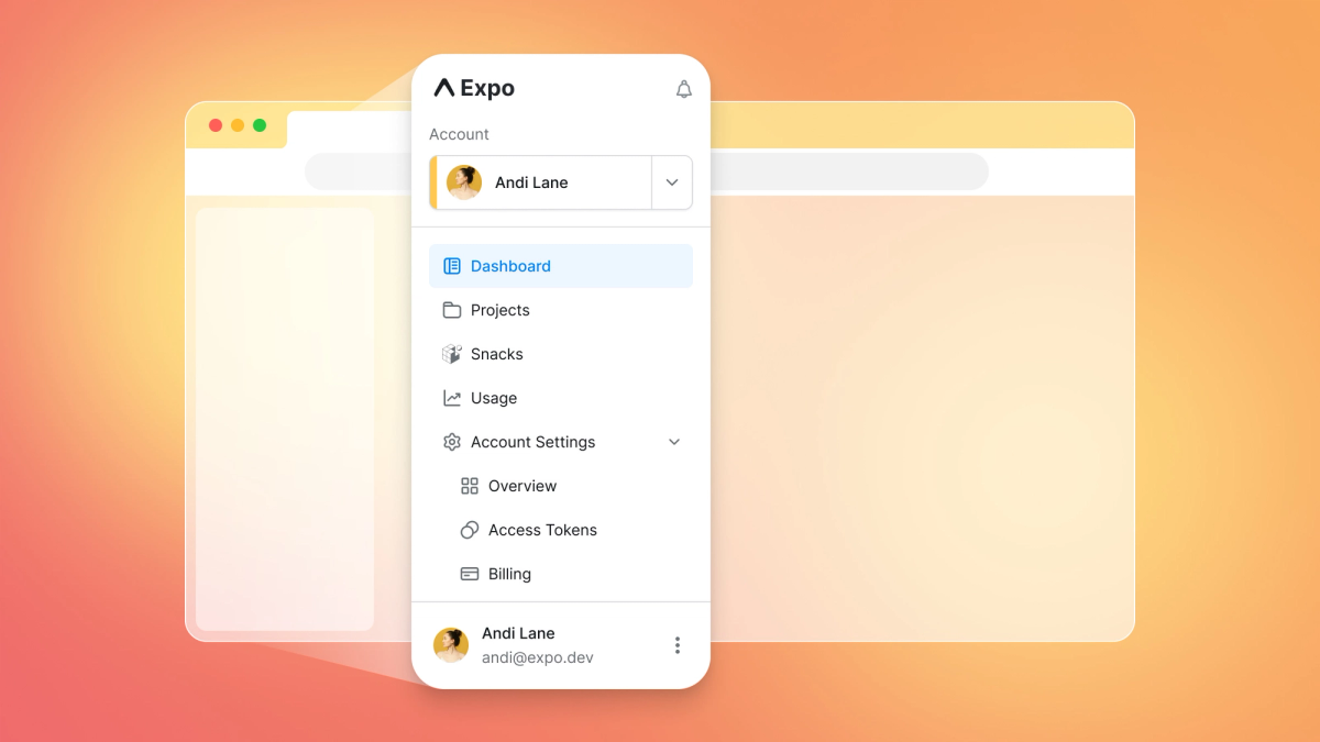 New sidebar navigation.