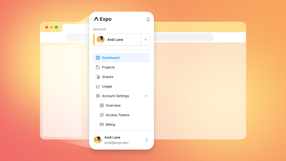 New sidebar navigation.