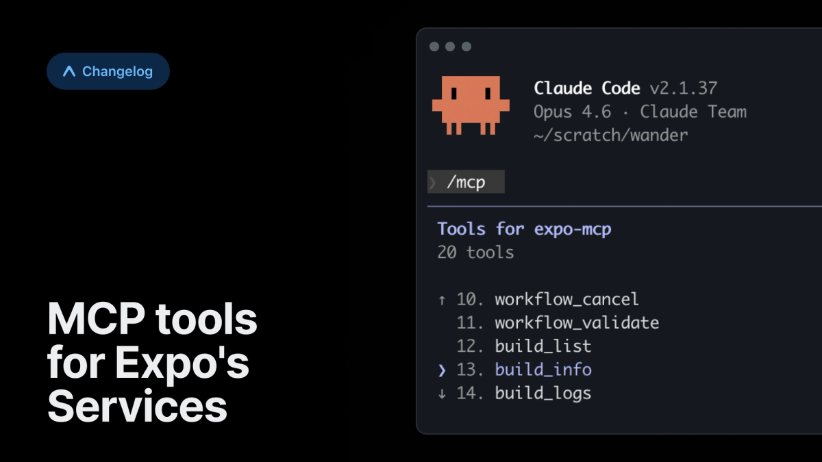 MCP tools for EAS Build and Workflows