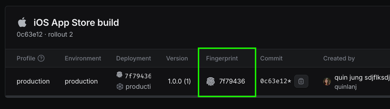 fingerprints in Expo apps
