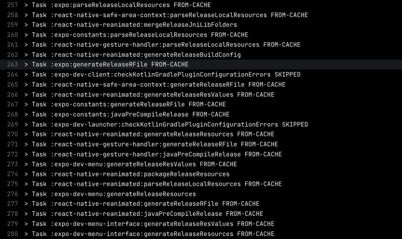 run gradle build phase